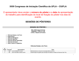 XXIII Congresso de Inicia&ccedil;&atilde;o Cient&iacute;fica da UFLA &ndash; CIUFLA O