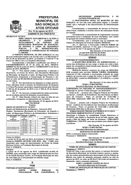 PREFEITURA MUNICIPAL DE S&Atilde;O GON&Ccedil;ALO