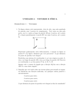 exercicios e textos sobre vetores