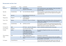 Restaurantes em New York