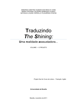 Traduzindo The Shining: - BDM