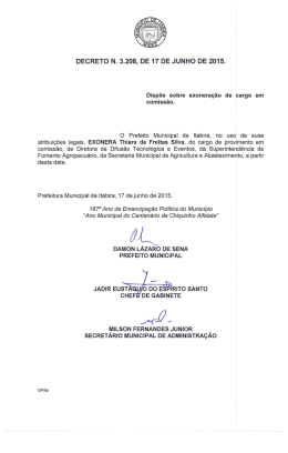 3208-2015 Exonera Thiara de Freitas Silva
