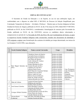 Edital de Convoca&ccedil;&atilde;o