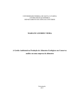 An&aacute;lise em uma - Universidade Federal de Santa Catarina