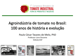 2&ordf; PARTE DO M&Oacute;DULO Aspectos gerais sobre tomate industrial