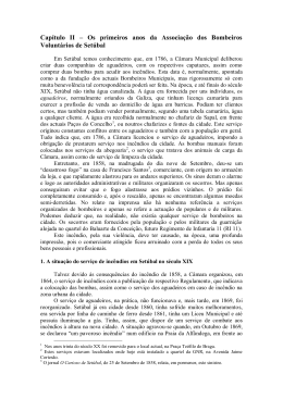 do Cap&iacute;tulo II - Bombeiros Volunt&aacute;rios de Set&uacute;bal