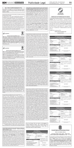 BEMPARAN&Aacute; 11 Publicidade Legal