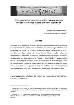 175 GERENCIAMENTO DE PROJETOS APLICADO EM