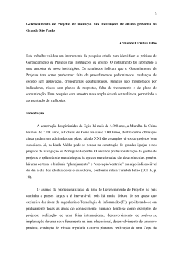 1 Gerenciamento de Projetos de inova&ccedil;&atilde;o nas institui&ccedil;&otilde;es