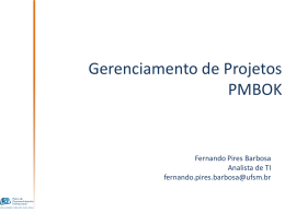 Gerenciamento de Projetos PMBOK