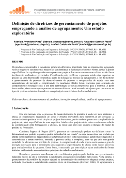 Defini&ccedil;&atilde;o de diretrizes de gerenciamento de projetos