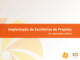 Escrit&oacute;rio de projetos