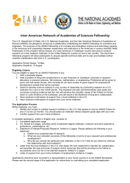 Inter American Network of Academies of Sciences Fellowship