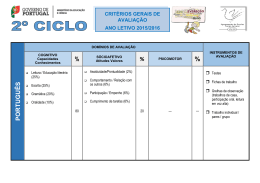 Crit&eacute;rios Avalia&ccedil;&atilde;o 2&ordm; Ciclo