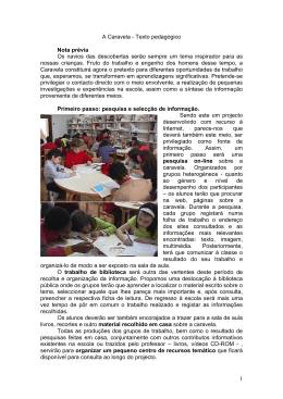 1 A Caravela - Texto pedag&oacute;gico Nota pr&eacute;via Os navios das