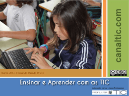 Ensinar e Aprender com as TIC
