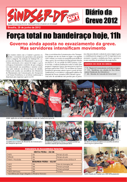 For&ccedil;a total nobandeira&ccedil;o hoje, 11h - Sindsep-DF