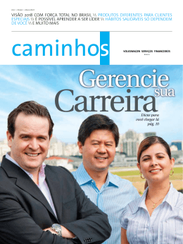 Vis&atilde;o 2018 coM for&ccedil;A totAl no BrAsil \\ Produtos difErEntEs PArA