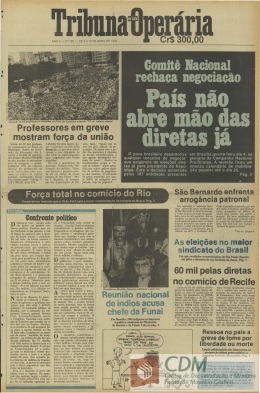 Professores em greve mostram for&ccedil;a da uni&atilde;o For&ccedil;a total no comi