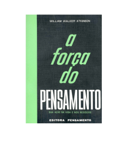 a for&ccedil;a do pensamento - The Conscious Living Foundation