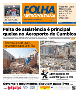 + VEJA MAIS - Folha Metropolitana