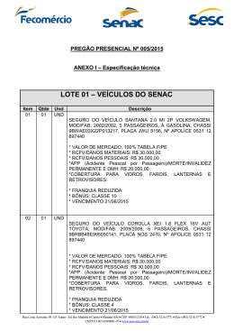 ANEXO I - Especificacao tecnica PP 005.15