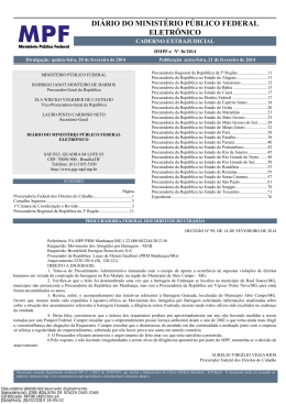 di&aacute;rio do minist&eacute;rio p&uacute;blico federal eletr&ocirc;nico