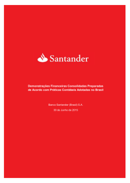 Demonstra&ccedil;&otilde;es Financeiras Consolidadas