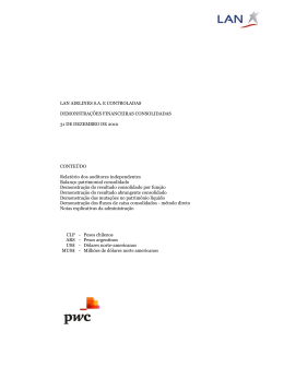 Demonstra&ccedil;&otilde;es Financeiras em IFRS 2010