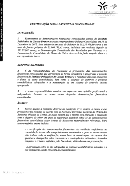 Certificação Legal das Contas Consolidadas