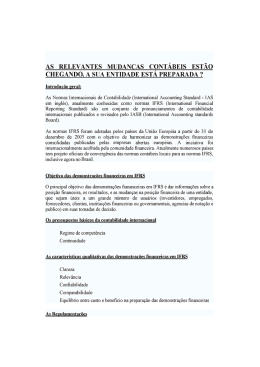 Normas Internacionais de Contabilidade