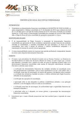 Certificação Legal de Contas Consolidadas 2014