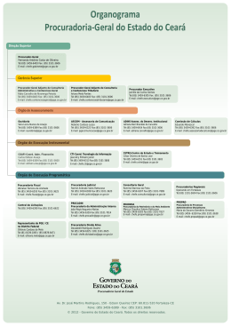 Organograma Procuradoria‐Geral do Estado do Ceará