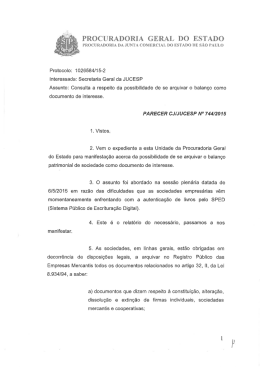 procuradoria geral do estado - JUCESP