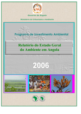 Relat&oacute;rio do Estado Geral do Ambiente em Angola