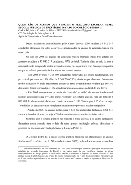 QUEM S&Atilde;O OS ALUNOS QUE VENCEM O PERCURSO ESCOLAR