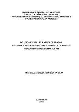 Do &ldquo;Catar&rdquo; papel&atilde;o &agrave; venda de aparas: Estudo - PPG