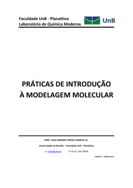 práticas de introdução à modelagem molecular