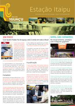 Esta&ccedil;&atilde;o Itaipu - Foz do Igua&ccedil;u Destino do Mundo