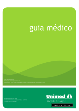 Guia m&eacute;dico Unimed Foz do Igua&ccedil;u