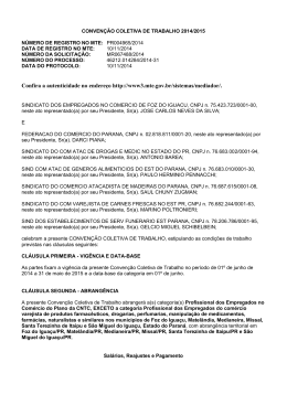Sindicato dos Empregados no Com&eacute;rcio de Foz do Igua&ccedil;u
