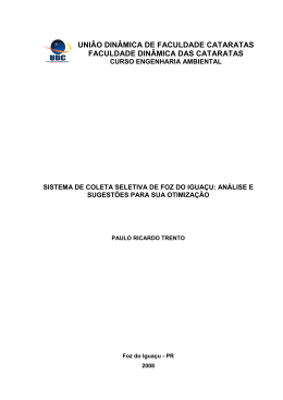 Sistema de Coleta Seletiva de Foz do Iguaçu
