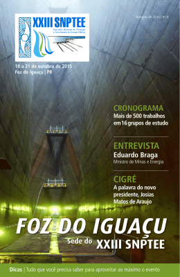 FOZ DO IGUA&Ccedil;U - XXIII Semin&aacute;rio Nacional de Produ&ccedil;&atilde;o e