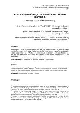 acess&oacute;rios de cabe&ccedil;a: um breve levantamento hist&oacute;rico.