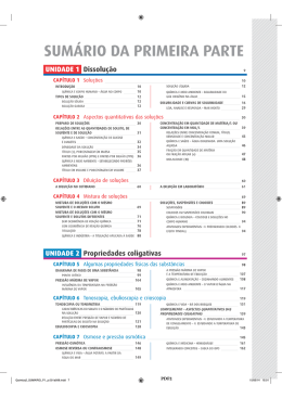 sUM&Aacute;RIo DA PRIMEIRA PARTE