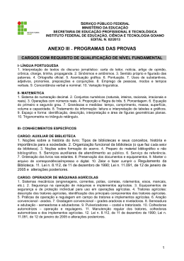 Anexo III - Vestibular