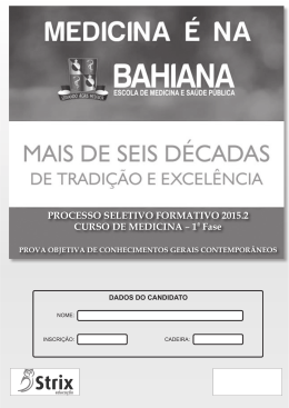prosef 2015.2 - medicina (1&ordf; fase)