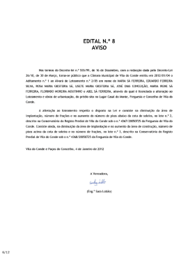 EDITAL N.&deg; 8 AVISO