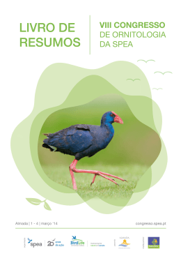 Livro de Resumos do VIII Congresso de Ornitologia da SPEA