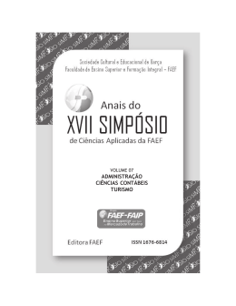 Vol 07 ANAIS FAEF Administracao Contabeis e Turismo 2014 FINAL 2